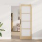 Set Porta Scorrevole vidaXL con Ferramenta 73,5x211 cm Legno Massello di Pino