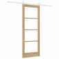 Set di Porta Scorrevole vidaXL con Hardware 78x202 cm Legno Massello Pino Set di Porta Scorrevole vidaXL con Hardware 78x202 cm Legno Massello Pino