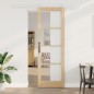 Porta scorrevole vidaXL con set di ferramenta 78x232 cm in legno massello di pino Porta scorrevole vidaXL con set di ferramenta 78x232 cm in legno massello di pino