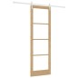 Porta scorrevole vidaXL con set di ferramenta 78x232 cm in legno massello di pino Porta scorrevole vidaXL con set di ferramenta 78x232 cm in legno massello di pino