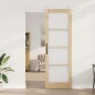 Porta scorrevole vidaXL con set di ferramenta 78x232 cm in legno massello di pino Porta scorrevole vidaXL con set di ferramenta 78x232 cm in legno massello di pino