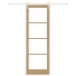 Porta scorrevole vidaXL con set di ferramenta 78x232 cm in legno massello di pino Porta scorrevole vidaXL con set di ferramenta 78x232 cm in legno massello di pino