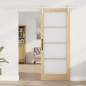 Porta Scorrevole vidaXL con Set Hardware 83x202 cm Legno Massello di Pino Porta Scorrevole vidaXL con Set Hardware 83x202 cm Legno Massello di Pino