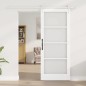 Porta scorrevole vidaXL con set hardware bianco 83x202 cm legno massello di pino