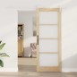 vidaXL Porta scorrevole con set hardware 83x211 cm Legno massello di pino vidaXL Porta scorrevole con set hardware 83x211 cm Legno massello di pino