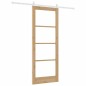 vidaXL Porta scorrevole con set hardware 83x211 cm Legno massello di pino vidaXL Porta scorrevole con set hardware 83x211 cm Legno massello di pino