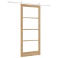 Set di porte scorrevoli vidaXL con ferramenta 93x211 cm in legno massello di pino