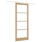Set Porta Scorrevole vidaXL con Kit Hardware 93x232 cm Legno Massello Pino