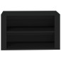 Scarpiera Nera 75x35x45 cm in Legno Multistrato Scarpiera Nera 75x35x45 cm in Legno Multistrato