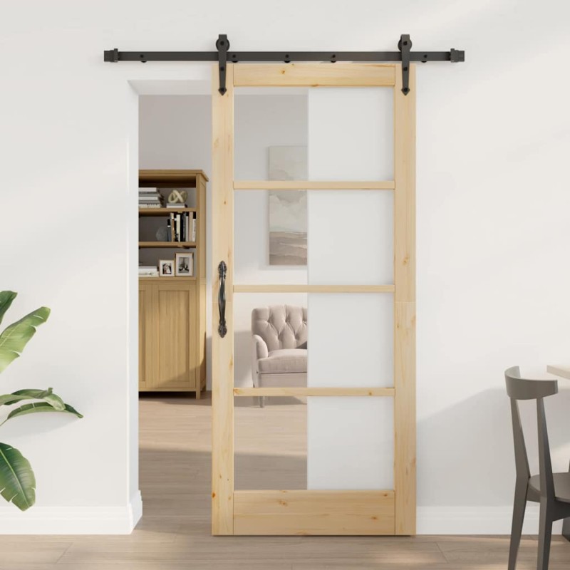 Porta Scorrevole vidaXL con set di accessori 'ORKDAL'78x202 cm Porta Scorrevole vidaXL con set di accessori 'ORKDAL'78x202 cm