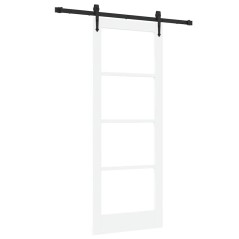 Porta scorrevole vidaXL con set ferramenta 'ORKDAL'bianca 78x202 cm