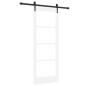 Porta scorrevole vidaXL con set ferramenta 'ORKDAL'bianca 78x202 cm Porta scorrevole vidaXL con set ferramenta 'ORKDAL'bianca 78x202 cm