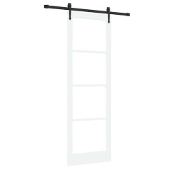 vidaXL Porta scorrevole con set hardware "ORKDAL" bianca 78x232 cm