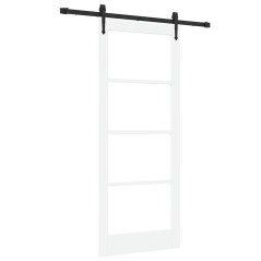 Porta scorrevole vidaXL con set di ferramenta 'ORKDAL'Bianca 83x202 cm