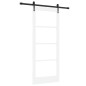 Porta scorrevole vidaXL con set di ferramenta 'ORKDAL'Bianca 83x202 cm Porta scorrevole vidaXL con set di ferramenta 'ORKDAL'Bianca 83x202 cm