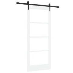 Porta scorrevole vidaXL con set di hardware "ORKDAL" Bianco 86x198.5 cm