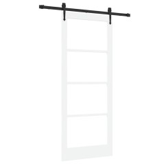 Porta Scorrevole vidaXL Set Hardware "ORKDAL" Bianca 86x211 cm