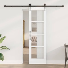 porta scorrevole vidaXL con hardware "ORKDAL" bianco 61x198.5 cm