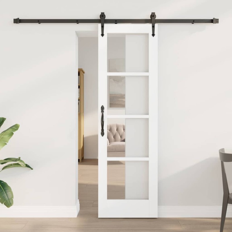 porta scorrevole vidaXL con hardware "ORKDAL" bianco 61x198.5 cm