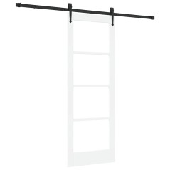 Porta Scorrevole vidaXL con Set di Ferramenta 'ORKDAL'Bianca 73,5x198,5 cm