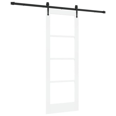Porta Scorrevole vidaXL con Set di Ferramenta 'ORKDAL'Bianca 73,5x198,5 cm