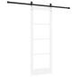 Porta Scorrevole vidaXL con Set di Ferramenta 'ORKDAL'Bianca 73,5x198,5 cm Porta Scorrevole vidaXL con Set di Ferramenta 'ORKDAL'Bianca 73,5x198,5 cm