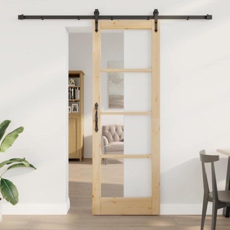 Porta scorrevole vidaXL con set hardware 'ORKDAL'73,5x211 cm