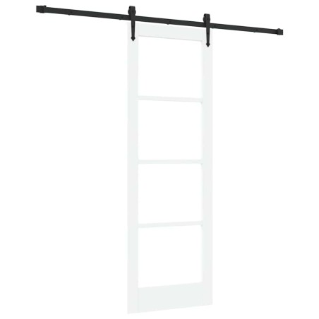 Porta Scorrevole vidaXL con Set di Ferri 'ORKDAL'Bianco 73.5x211 cm
