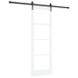 Porta Scorrevole vidaXL con Set di Ferri 'ORKDAL'Bianco 73.5x211 cm