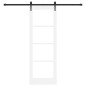 Porta Scorrevole vidaXL con Set di Ferri 'ORKDAL'Bianco 73.5x211 cm
