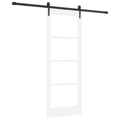 Porta scorrevole vidaXL con set di hardware 'ORKDAL'bianco 78x202 cm