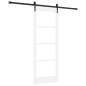 Porta scorrevole vidaXL con set di hardware 'ORKDAL'bianco 78x202 cm Porta scorrevole vidaXL con set di hardware 'ORKDAL'bianco 78x202 cm