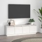 Mobile Porta TV Bianco 156x37x45 cm in Legno Massello di Pino Mobile Porta TV Bianco 156x37x45 cm in Legno Massello di Pino
