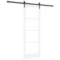 porta scorrevole vidaXL con set hardware 'ORKDAL'bianca 78x211 cm