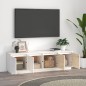 Mobile Porta TV Bianco 156x37x45 cm in Legno Massello di Pino Mobile Porta TV Bianco 156x37x45 cm in Legno Massello di Pino