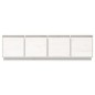 Mobile Porta TV Bianco 156x37x45 cm in Legno Massello di Pino Mobile Porta TV Bianco 156x37x45 cm in Legno Massello di Pino