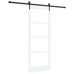 Porta scorrevole vidaXL con set hardware 'ORKDAL'Bianco 83x211 cm