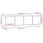 Mobile Porta TV Bianco 156x37x45 cm in Legno Massello di Pino Mobile Porta TV Bianco 156x37x45 cm in Legno Massello di Pino
