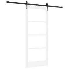 Porta scorrevole vidaXL con il set di ferramenta "ORKDAL" Bianca 86x198,5 cm