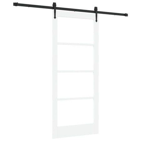 Porta scorrevole vidaXL con il set di ferramenta "ORKDAL" Bianca 86x198,5 cm