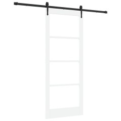 porta scorrevole vidaXL con set di hardware 'ORKDAL'Bianca 86x211 cm