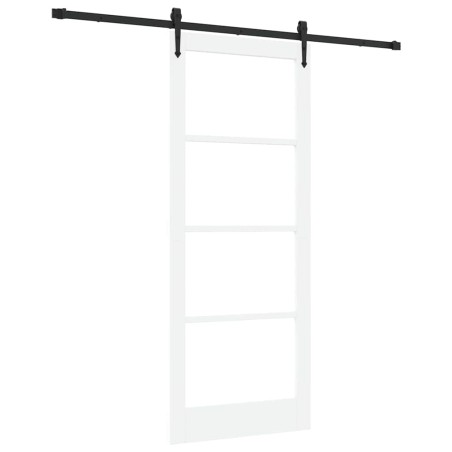 porta scorrevole vidaXL con set di hardware 'ORKDAL'Bianca 86x211 cm