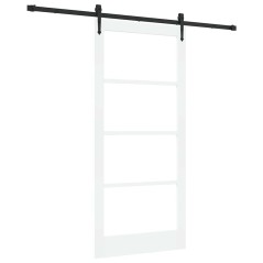 Porta Scorrevole vidaXL con Set di Ferramenta "ORKDAL" Bianca 93x202 cm