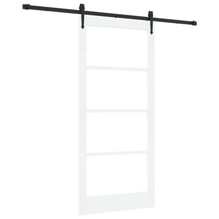 Porta Scorrevole vidaXL con Set di Ferramenta "ORKDAL" Bianca 93x202 cm