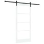 Porta Scorrevole vidaXL con Set di Ferramenta "ORKDAL" Bianca 93x202 cm Porta Scorrevole vidaXL con Set di Ferramenta "ORKDAL" Bianca 93x202 cm