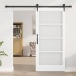 Porta Scorrevole vidaXL con Set di Ferramenta "ORKDAL" Bianca 93x202 cm Porta Scorrevole vidaXL con Set di Ferramenta "ORKDAL" Bianca 93x202 cm