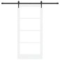 Porta Scorrevole vidaXL con Set di Ferramenta "ORKDAL" Bianca 93x202 cm Porta Scorrevole vidaXL con Set di Ferramenta "ORKDAL" Bianca 93x202 cm