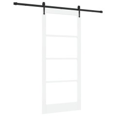 vidaXL Porta Scorrevole con Set di Ferramenta "ORKDAL" Bianca 93x211 cm