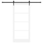 vidaXL Porta Scorrevole con Set di Ferramenta "ORKDAL" Bianca 93x211 cm vidaXL Porta Scorrevole con Set di Ferramenta "ORKDAL" Bianca 93x211 cm