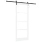 Porta scorrevole vidaXL con set hardware 'ORKDAL'Bianca 93x232 cm